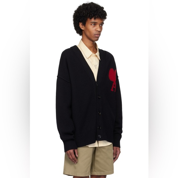 AMI PARISAmi de Coeur Wool Cardigan - gender neutral